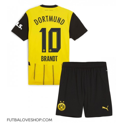 Dres Borussia Dortmund Julian Brandt #10 Domáci pre deti 2024-25 Krátky Rukáv (+ trenírky)